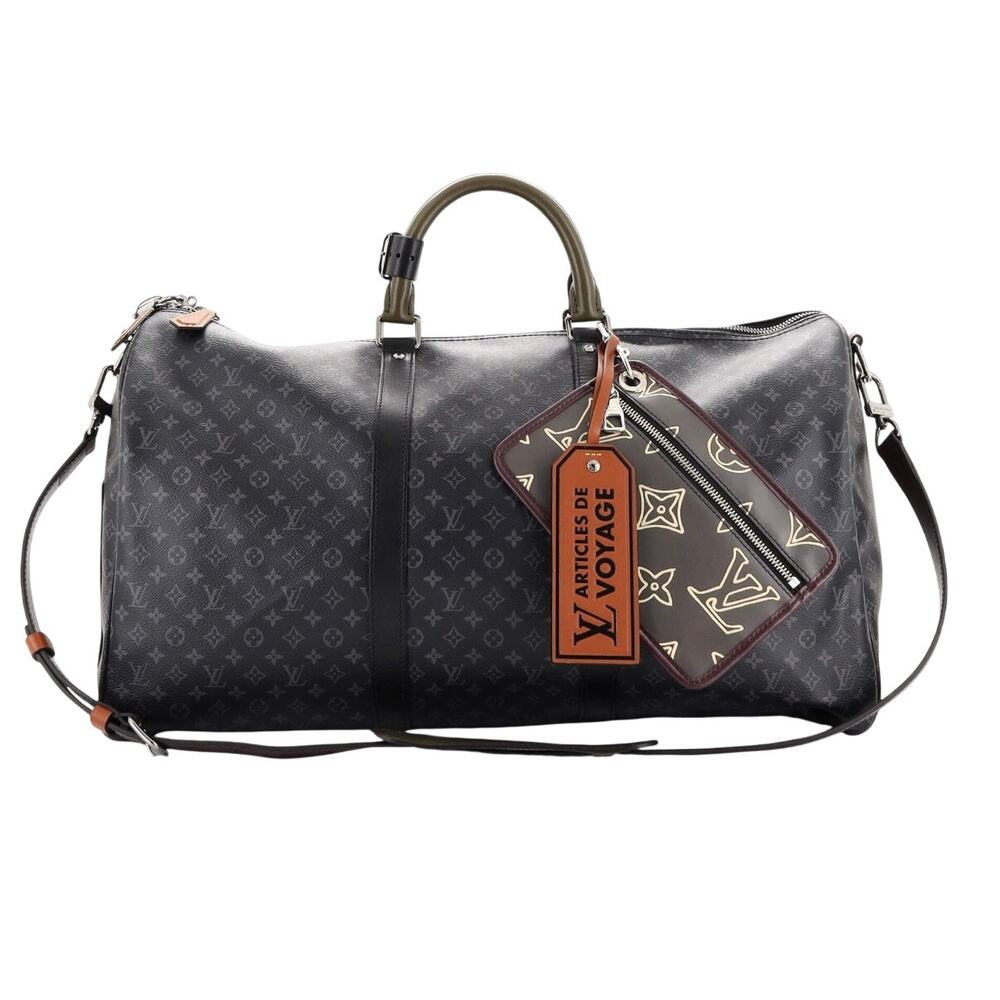 Keepall Bandouliere Virgil Abloh Limited Edition Patchwork Monogram Eclipse 50